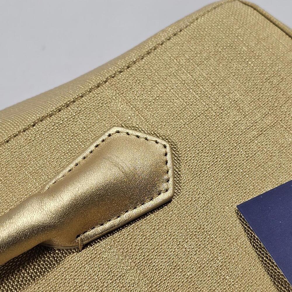 Dagne Dover 901 Champagne Coated Canvas Shoulder Bag Purse F14-400-901-100 - Picture 11 of 15